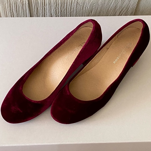 CL by Laundry Velvet Wine Block Heels Round Toe 7M - Picture 5 of 16
